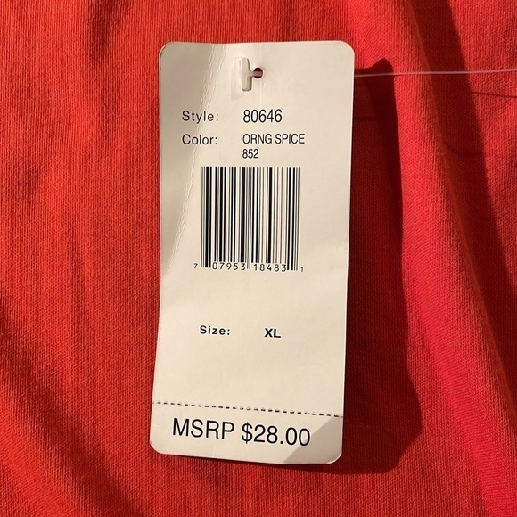 NWT Halloween 🎃 Boo! Ladies Shirt, XL, Orange, Cotton/Poly, Ghost Boo - black - Picture 14 of 15